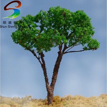 10шт На: 12 см модел метална скалата дърво за изграждане на модели за оформление на модел от дърво с листа