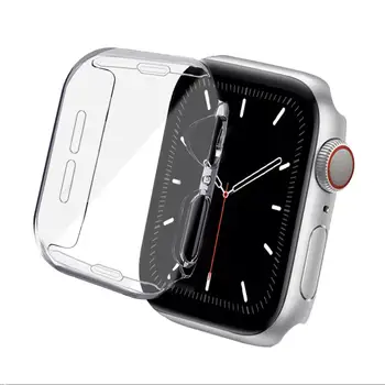 Калъф за Apple Watch 38 40 41 42 44 45 мм, Меки TPU Универсален Прозрачен Защитен калъф за екрана Защитен калъф серия SE 7 6 5 4 3 2
