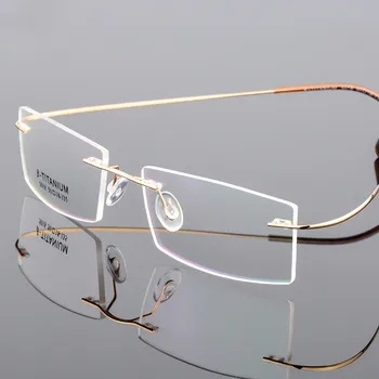 Рамки За Очила От β-титанова Сплав Без Рамки Гъвкава Оптична Дограма Предписани Очила Без Рамки на Очила за очите
