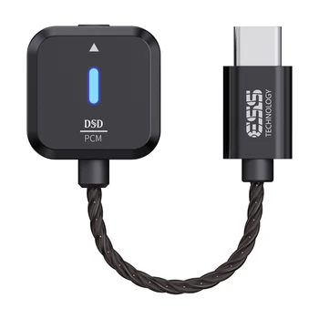 Whizzer DA1 cube Преносим КПР MQA HD USB TYPE C до 3,5 мм Декодирующий Аудио Усилвател за Слушалки DSD128 Изход за Android и iOS и Mac