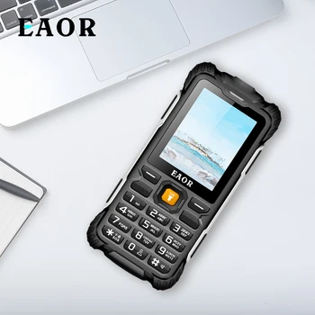 EAOR IP68 Здрав Телефон 2G Открит Мобилен Телефон Водоустойчив Телефон с клавиатура от падане 3000 mah Функция Телефони Бар Телефон Power Bank