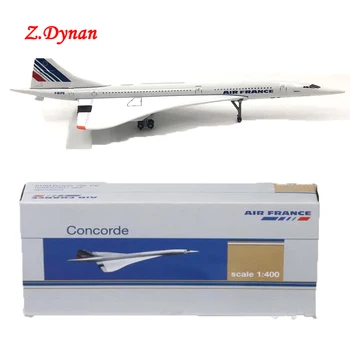 15 см 1/400 Мащаб Socatec Air France Concorde Моделиране Сплав Модел на Пътнически Самолет-Метална модел Детски колекции Подарък