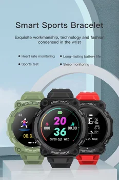 FD68S Смарт Часовници За Мъже За Жени Екран Спорт Фитнес Гривна Ръчен Часовник Водоустойчив Мъжки Smartwatch Bluetooth За IOS И Android