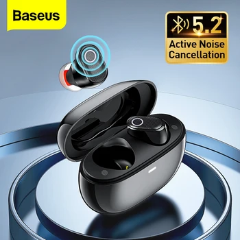 Слушалки Baseus WM05 ANC TWS Bluetooth 5,2 Настоящите Безжични слушалки Слушалки С Активно Шумопотискане Слушалки Handfree С Микрофон
