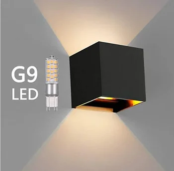 G9 Лампа Градина, с монтиран на стената Лампа, IP65 Водоустойчива Лампа За Вътрешно/Външно Осветление, Орнаменти Алуминий 110/220 В сравнение лампара