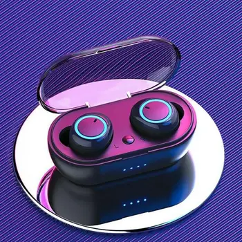 Y50 TWS Магнитни Безжични Слушалки Bluetooth Слушалки Спортни Слушалки С Докосване Детска Слушалки С Микрофон Слухов Апарат Handfree