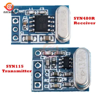 2 елемента 433 Mhz Безжичен Модул платка на Приемника SYN480R + Модул заплати на Предавателя SYN115