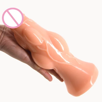 FAAK Голям вибратор дискретен пакет секс играчки за жени анален накрайник реалистичен вибратор еротични стоки лесби гей флирт, секс шоп