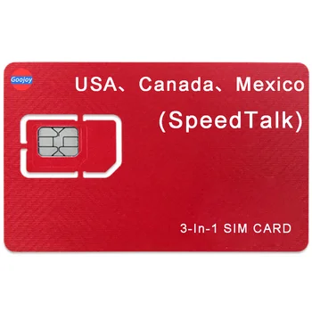 САЩ SpeedTalk 4G 5G СИМ-КАРТА, на САЩ, Канада, Мексико ТЕЛЕФОННИ ПЛАНОВЕ 