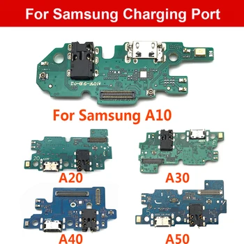 Зареждане чрез USB Портове и конектори Жак Заплата Част За Samsung A10 A10S A20 A20S A21S A30 A30S A31 A40 A50 A50S A51 A750 зарядно устройство ще захранване на Плоча Flex