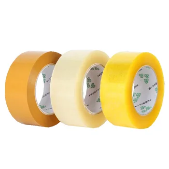 Опаковка Запечатване Жълт Цвят Прозрачно тиксо за Малкия Бизнес Консумативи Доставка Експрес Опаковане на Подарък Кутия Декор