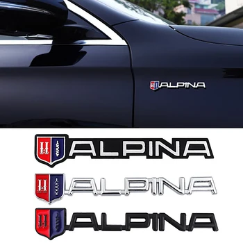3D Метален Стикер на Кола, Емблемата, Инсталиране на Предния Капак, Решетка, Икона, Стикери за BMW Alpina E39 E46 E60 E90 M3 M5 M6 X1 X3 X5 X6 Аксесоари