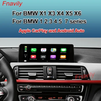 Fnavily OEM Дооснащение Безжичен CarPlay За BMW X1, X3 X4 X5 X6 1 2 3 4 5 7 серия Apple CarPlay и Android Автоматично Kit