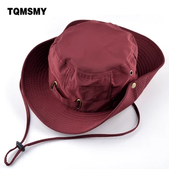 TQMSMY регулируеми шапки за жени, Плажни шапки, Бързосъхнеща мъжки Панама, Лятна Панама Унисекс, отломки шапка за момичета, Анти-UV, Риболовна шапка