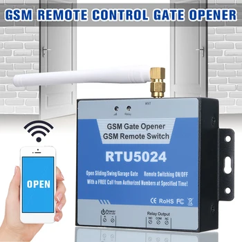 Сигурност RTU5024 GSM Реле за Отваряне на Порта, Безжичен Отдалечен Достъп Ключ до Вратата с Безплатен телефон за Домакински електроуреди Система за Управление на Вратата