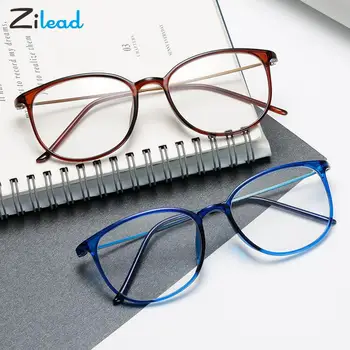 Zilead Нови TR90 Дамски Очила За Късогледство, Леки, Анти-синя Светлина, Предписани Оптични Очила За Далекогледство, Късогледство Очила