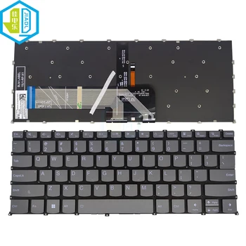 BG US ES Клавиатура с Подсветка за Lenovo Yoga Slim 7-14ARE05 7-14IIL05 7-14ITL05 PR4SB Руски Английски Испански Клавиатура на Лаптоп