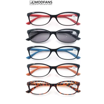 MODFANS Дамски Очила за четене, Дамски Слънчеви Очила за четене, Класическа Овални рамки с дизайн на 