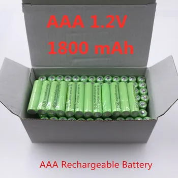 100% чисто нов оригинален AAA 1800 ма 1,2 На Качествена акумулаторна батерия AAA 1800 mah Ni-MH акумулаторна батерия 1,2 В 3A