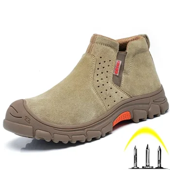 2022 Зимни Изолация 6 кв. Заваръчен Обувки, Защитни Обувки За Мъже, Противоударная Строителна Работна Обувки, Защита От Пробиви, Неразрушаемая