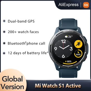 Глобалната версия на Xiaomi Mi Watch S1 Активни Смарт часовници GPS 470 ма 1,43 AMOLED Дисплей Bluetooth 5,2 Сензор за сърдечния ритъм на Кислород в кръвта