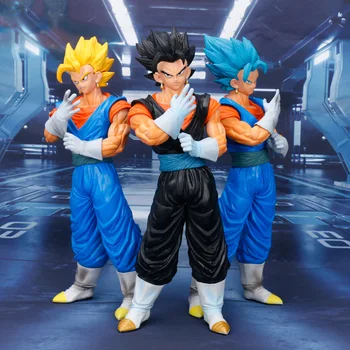 32 см Dragon Ball Z, Super Сайян Гогета Goku Черно Замасу Три Брат Кукли PVC Фигурка Играчки Зеленчуци Броли Модел на Кукла