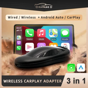 Ailinkbox CarPlay Безжичен Android Автомобил Адаптер За Кола Игра Ключ A7 За Volkswagen Mazda И Kia Volvo, Citroen, Nissan Mercedes Volvo